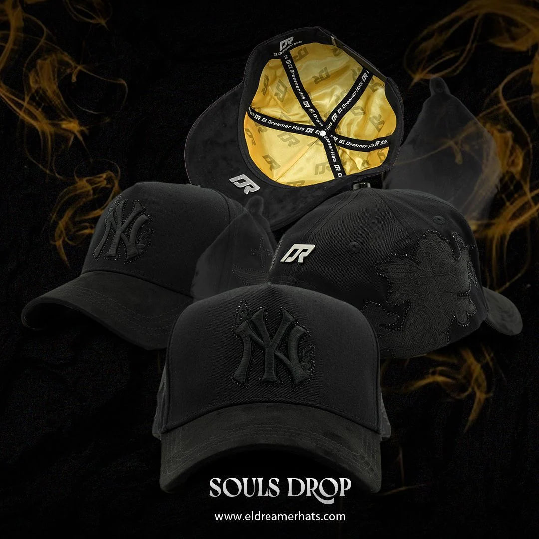 GORRA DREAMER HATS "NY" TOTAL BLACK