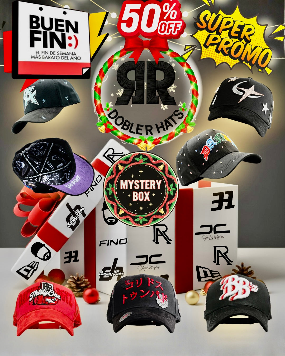 MIstery Box 4 gorras